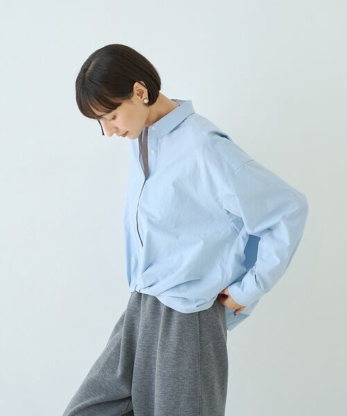 Rouge vif la cle / ルージュ・ヴィフ ラクレ シャツ・ブラウス | ポリエステルコットンツイストシャツ【予約】 | 詳細15