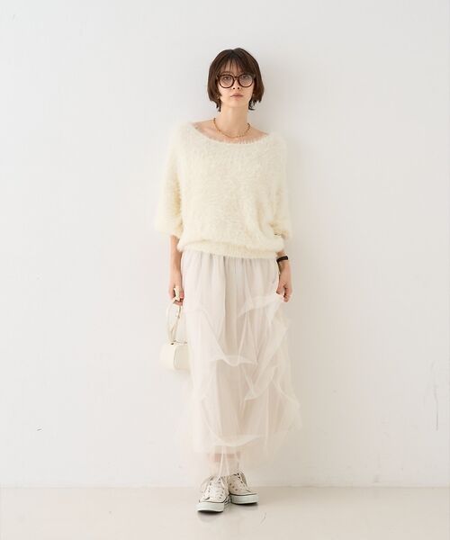 Rouge vif la cle / ルージュ・ヴィフ ラクレ ニット・セーター | 【人気追加2026AW】3wayルーズラメニット/オフショルダー/ワンショルダー | 詳細7