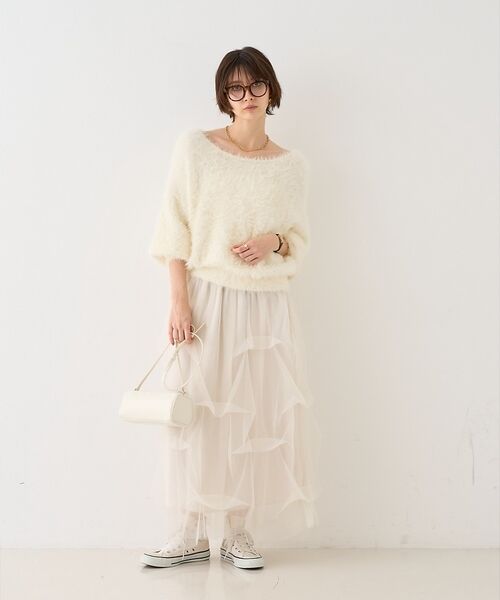 Rouge vif la cle / ルージュ・ヴィフ ラクレ ニット・セーター | 【人気追加2026AW】3wayルーズラメニット/オフショルダー/ワンショルダー | 詳細9