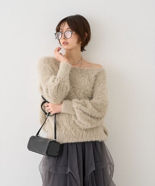 Rouge vif la cle / ルージュ・ヴィフ ラクレ ニット・セーター | 【人気追加2026AW】3wayルーズラメニット/オフショルダー/ワンショルダー | 詳細25