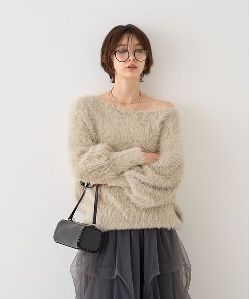 Rouge vif la cle / ルージュ・ヴィフ ラクレ ニット・セーター | 【人気追加2026AW】3wayルーズラメニット/オフショルダー/ワンショルダー | 詳細26