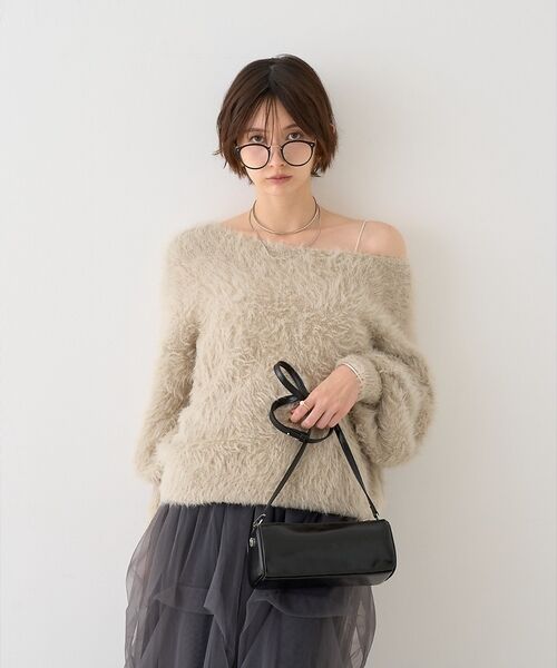 Rouge vif la cle / ルージュ・ヴィフ ラクレ ニット・セーター | 【人気追加2026AW】3wayルーズラメニット/オフショルダー/ワンショルダー | 詳細27
