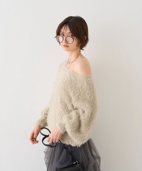 Rouge vif la cle / ルージュ・ヴィフ ラクレ ニット・セーター | 【人気追加2026AW】3wayルーズラメニット/オフショルダー/ワンショルダー | 詳細28