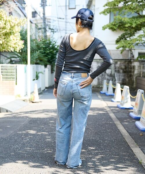 Rouge vif la cle / ルージュ・ヴィフ ラクレ Tシャツ | 【Robert P. Miller】パネルリブ バックオープンロンT / 背あき | 詳細21