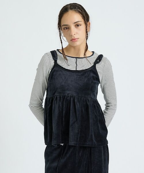 Rouge vif la cle / ルージュ・ヴィフ ラクレ キャミソール・チューブトップ | 【DISCUS/ディスカス】ベロア2WAYキャミソールビスチェ/ベロア/リボン【 | 詳細17
