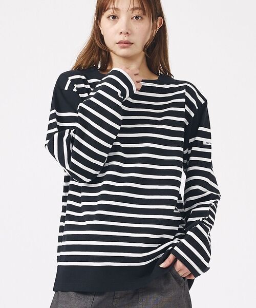 Rouge vif la cle / ルージュ・ヴィフ ラクレ Tシャツ | 【MONT KEMMEL/モン ケメル】バスクシャツ / ボーダーロングスリーブ（ブラック）