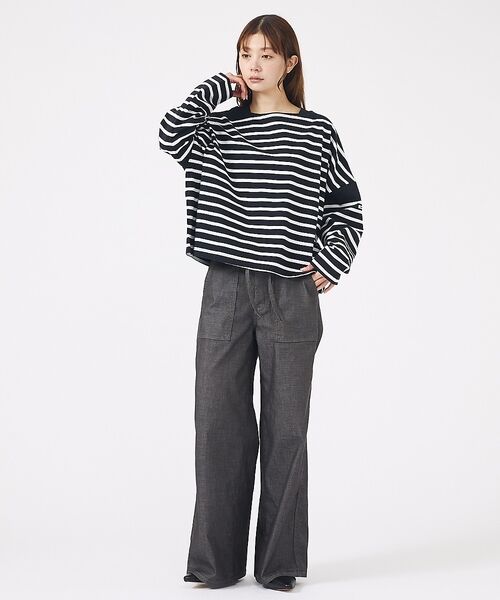 Rouge vif la cle / ルージュ・ヴィフ ラクレ Tシャツ | 【MONT KEMMEL/モン ケメル】ワイドバスクシャツ / ボーダーロングス | 詳細17
