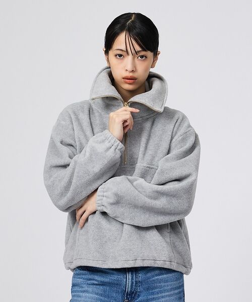 Rouge vif la cle / ルージュ・ヴィフ ラクレ スウェット | 【MICA&DEAL/マイカアンドディール】フリース ジップ プルオーバー/長袖 | 詳細4