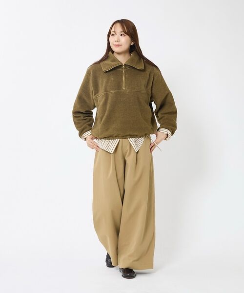 Rouge vif la cle / ルージュ・ヴィフ ラクレ スウェット | 【MICA&DEAL/マイカアンドディール】フリース ジップ プルオーバー/長袖 | 詳細5