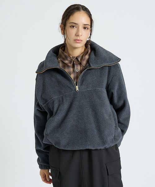 Rouge vif la cle / ルージュ・ヴィフ ラクレ スウェット | 【MICA&DEAL/マイカアンドディール】フリース ジップ プルオーバー/長袖 | 詳細16