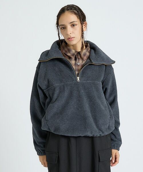 Rouge vif la cle / ルージュ・ヴィフ ラクレ スウェット | 【MICA&DEAL/マイカアンドディール】フリース ジップ プルオーバー/長袖 | 詳細17