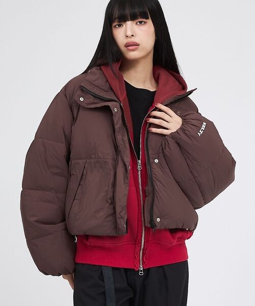 Rouge vif la cle / ルージュ・ヴィフ ラクレ ダウンジャケット・ベスト | 【KELTY/ケルティ】インサレーションクロップドジャケット / 中綿ブルゾン（ブラウン）
