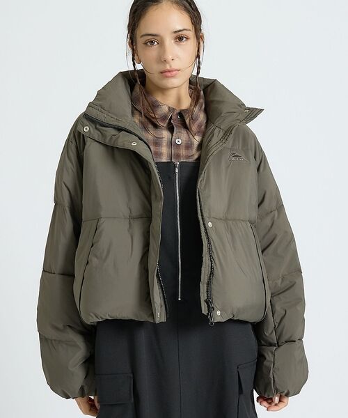 Rouge vif la cle / ルージュ・ヴィフ ラクレ ダウンジャケット・ベスト | 【KELTY/ケルティ】インサレーションクロップドジャケット / 中綿ブルゾン（チャコールグレー）
