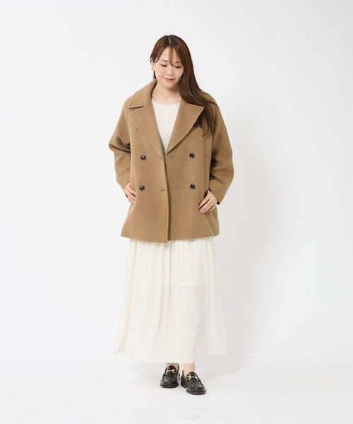 Rouge vif la cle / ルージュ・ヴィフ ラクレ ピーコート | 【MICA&DEAL/マイカアンドディール】Pコート/アウター/ダブルボタン【予 | 詳細4