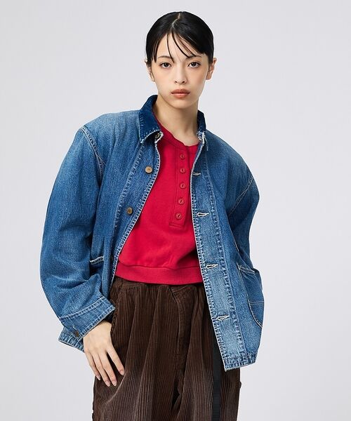 Rouge vif la cle / ルージュ・ヴィフ ラクレ ブルゾン | 【REMI RELIEF/レミレリーフ】9.5ozネップDENIMカバーオール（ | 詳細3