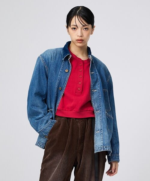Rouge vif la cle / ルージュ・ヴィフ ラクレ ブルゾン | 【REMI RELIEF/レミレリーフ】9.5ozネップDENIMカバーオール（ | 詳細4