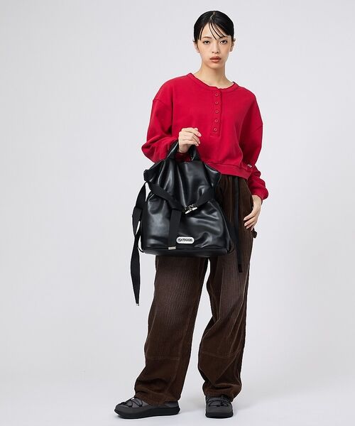 Rouge vif la cle / ルージュ・ヴィフ ラクレ ショルダーバッグ | 【OUTDOOR PRODUCTS / アウトドアプロダクツ】2WAY巾着ベルト | 詳細3