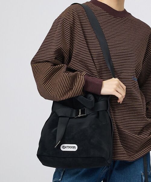 Rouge vif la cle / ルージュ・ヴィフ ラクレ ショルダーバッグ | 【OUTDOOR PRODUCTS / アウトドアプロダクツ】2WAY巾着ベルト（ブラック）