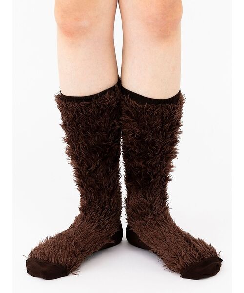 Rouge vif la cle / ルージュ・ヴィフ ラクレ ソックス | 【YUQRI/ユクリ】Faux fur/靴下/ファー/もこもこ/ギフト【WEB限（ブラウン）