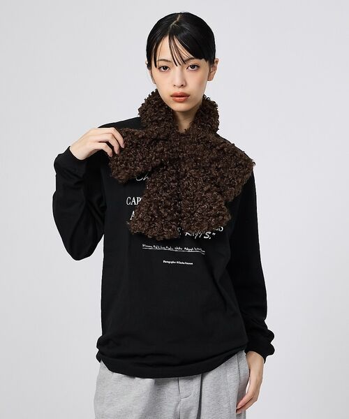 Rouge vif la cle / ルージュ・ヴィフ ラクレ マフラー・ショール・スヌード・ストール | 【Casselini/キャセリーニ】リボンティペット/マフラー/アニマル/リボン | 詳細1