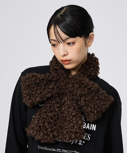 Rouge vif la cle / ルージュ・ヴィフ ラクレ マフラー・ショール・スヌード・ストール | 【Casselini/キャセリーニ】リボンティペット/マフラー/アニマル/リボン | 詳細3