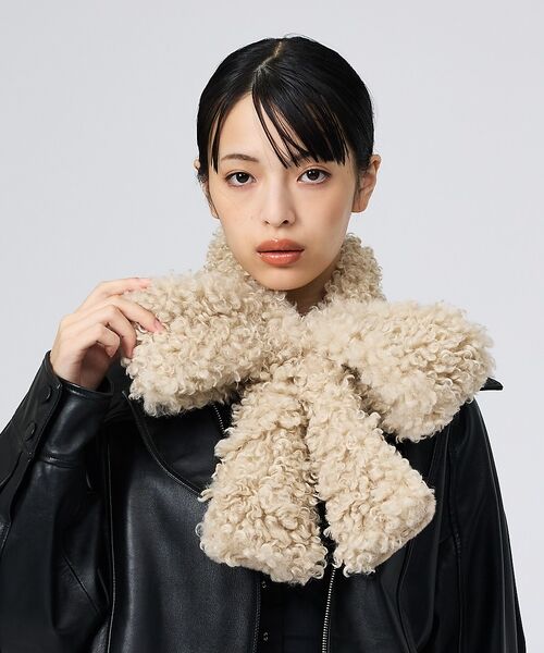 Rouge vif la cle / ルージュ・ヴィフ ラクレ マフラー・ショール・スヌード・ストール | 【Casselini/キャセリーニ】リボンティペット/マフラー/アニマル/リボン | 詳細7