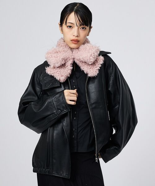 Rouge vif la cle / ルージュ・ヴィフ ラクレ マフラー・ショール・スヌード・ストール | 【Casselini/キャセリーニ】ミニリボンティペット/マフラー/リボン【予約 | 詳細15