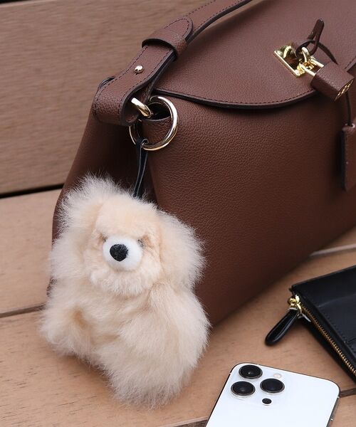 Rouge vif la cle / ルージュ・ヴィフ ラクレ キーホルダー・ストラップ | 【COSY/コージー】ぬいぐるみ ストラップ/ バッグチャーム / スモールベア（ベージュ）