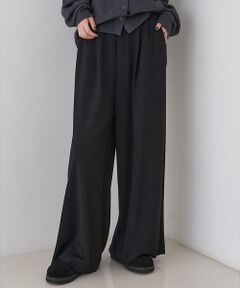Rouge vif la cle / ルージュ・ヴィフ ラクレ パンツ | 【人気追加】ストレッチダンボールタックワイドパンツ