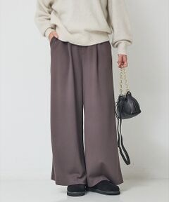 Rouge vif la cle / ルージュ・ヴィフ ラクレ パンツ | 【人気追加】ストレッチダンボールタックワイドパンツ