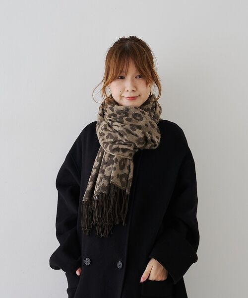 Rouge vif la cle / ルージュ・ヴィフ ラクレ サングラス・メガネ | 【一部店舗限定】レオパードジャガードストール/マフラー | 詳細1