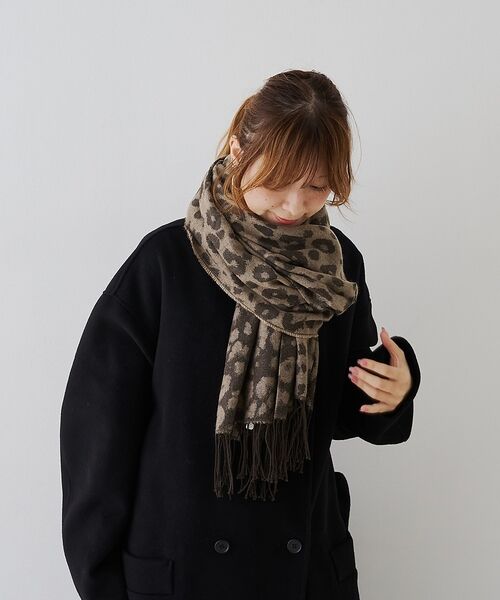 Rouge vif la cle / ルージュ・ヴィフ ラクレ サングラス・メガネ | 【一部店舗限定】レオパードジャガードストール/マフラー | 詳細3