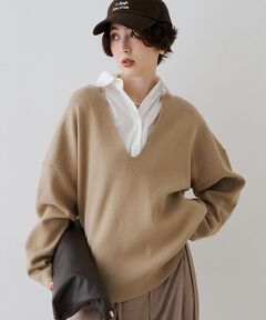 Rouge vif la cle / ルージュ・ヴィフ ラクレ ニット・セーター | レイヤード風シャツドッキングニットプルオーバー【予約】