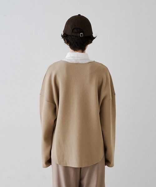 Rouge vif la cle / ルージュ・ヴィフ ラクレ ニット・セーター | レイヤード風シャツドッキングニットプルオーバー【予約】 | 詳細13