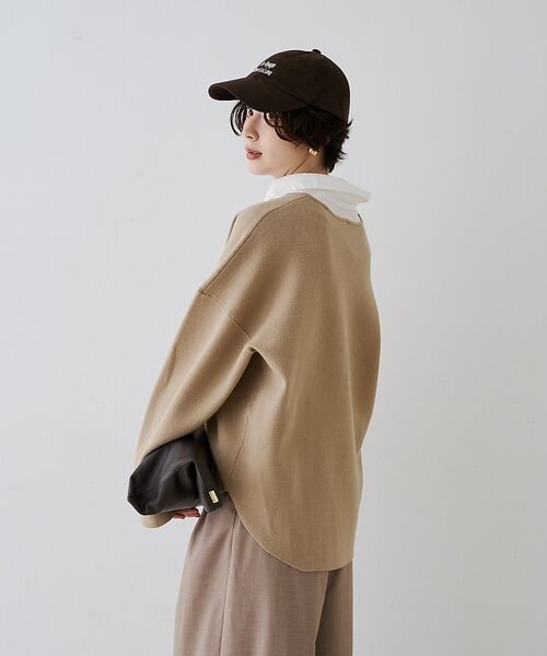 Rouge vif la cle / ルージュ・ヴィフ ラクレ ニット・セーター | レイヤード風シャツドッキングニットプルオーバー【予約】 | 詳細4