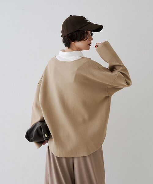 Rouge vif la cle / ルージュ・ヴィフ ラクレ ニット・セーター | レイヤード風シャツドッキングニットプルオーバー【予約】 | 詳細5