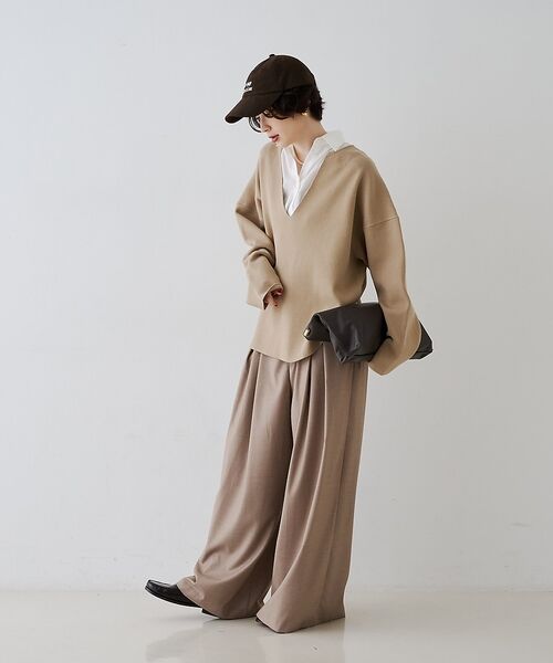 Rouge vif la cle / ルージュ・ヴィフ ラクレ ニット・セーター | レイヤード風シャツドッキングニットプルオーバー【予約】 | 詳細9