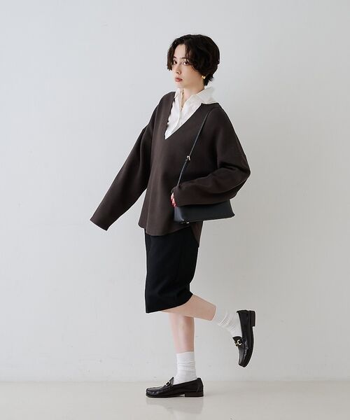 Rouge vif la cle / ルージュ・ヴィフ ラクレ ニット・セーター | レイヤード風シャツドッキングニットプルオーバー【予約】 | 詳細28