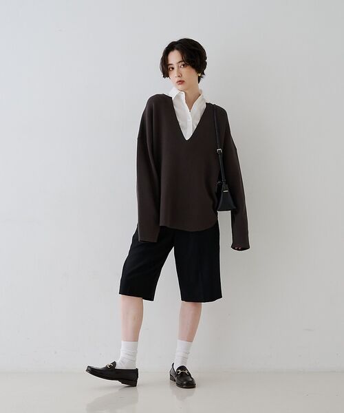 Rouge vif la cle / ルージュ・ヴィフ ラクレ ニット・セーター | レイヤード風シャツドッキングニットプルオーバー【予約】 | 詳細27