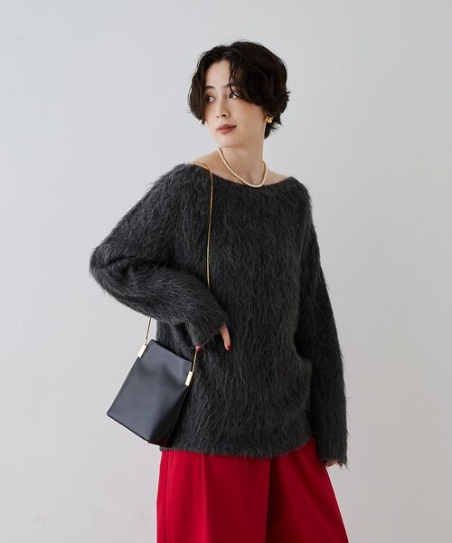 Rouge vif la cle / ルージュ・ヴィフ ラクレ ニット・セーター | モヘア混シャギーニットプルオーバー【予約】 | 詳細20