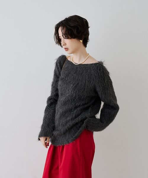 Rouge vif la cle / ルージュ・ヴィフ ラクレ ニット・セーター | モヘア混シャギーニットプルオーバー【予約】 | 詳細22