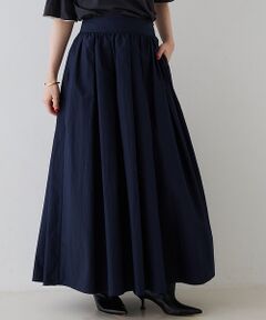 Rouge vif la cle / ルージュ・ヴィフ ラクレ ロング・マキシ丈スカート | タック＆ギャザーボリュームサイドスリットスカート【予約】