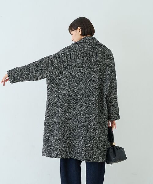 Rouge vif la cle / ルージュ・ヴィフ ラクレ アウター | 【TICCA/ティッカ】別注ループツイードテントコート/日本製【予約】 | 詳細10