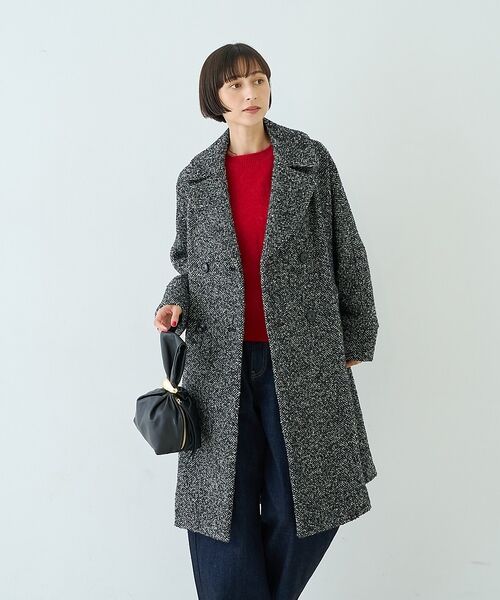 Rouge vif la cle / ルージュ・ヴィフ ラクレ アウター | 【TICCA/ティッカ】別注ループツイードテントコート/日本製【予約】 | 詳細8