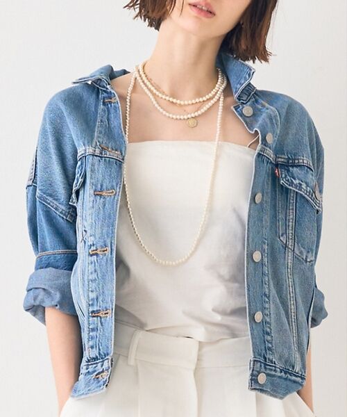 Rouge vif la cle / ルージュ・ヴィフ ラクレ Gジャン・デニムジャケット | 【定番人気追加/Levi's/リーバイス】90S TRUCKER トラッカージャ | 詳細10