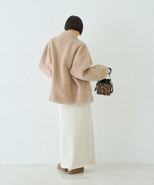 Rouge vif la cle / ルージュ・ヴィフ ラクレ その他アウター | 【2サイズ展開】2WAYスタンドカラースエードライクリバーシブルボアコート【予約 | 詳細20