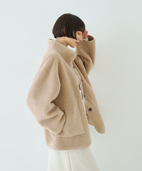 Rouge vif la cle / ルージュ・ヴィフ ラクレ その他アウター | 【2サイズ展開】2WAYスタンドカラースエードライクリバーシブルボアコート【予約 | 詳細6