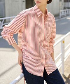 Rouge vif la cle / ルージュ・ヴィフ ラクレ シャツ・ブラウス | ストライプサイドドロストシャツ【予約】
