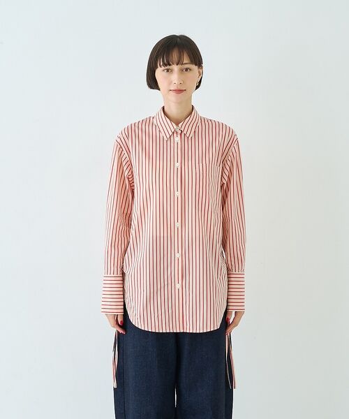 Rouge vif la cle / ルージュ・ヴィフ ラクレ シャツ・ブラウス | ストライプサイドドロストシャツ【予約】 | 詳細19