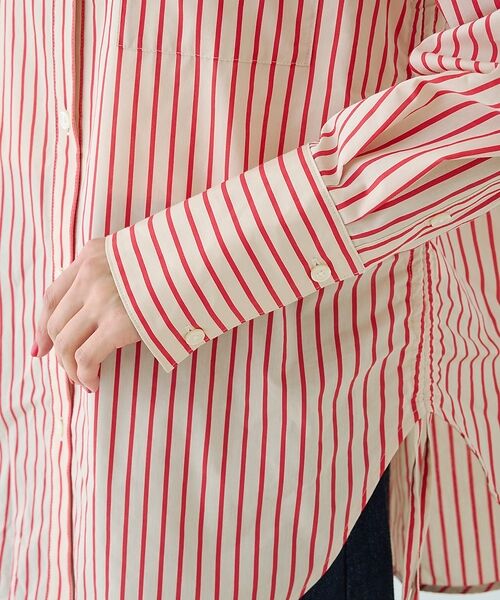 Rouge vif la cle / ルージュ・ヴィフ ラクレ シャツ・ブラウス | ストライプサイドドロストシャツ【予約】 | 詳細25